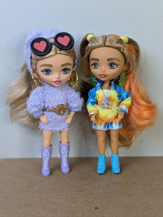 Barbie Other - Mattel Barbie Extra Minis Dolls 5.5", Dolls #4 & #5